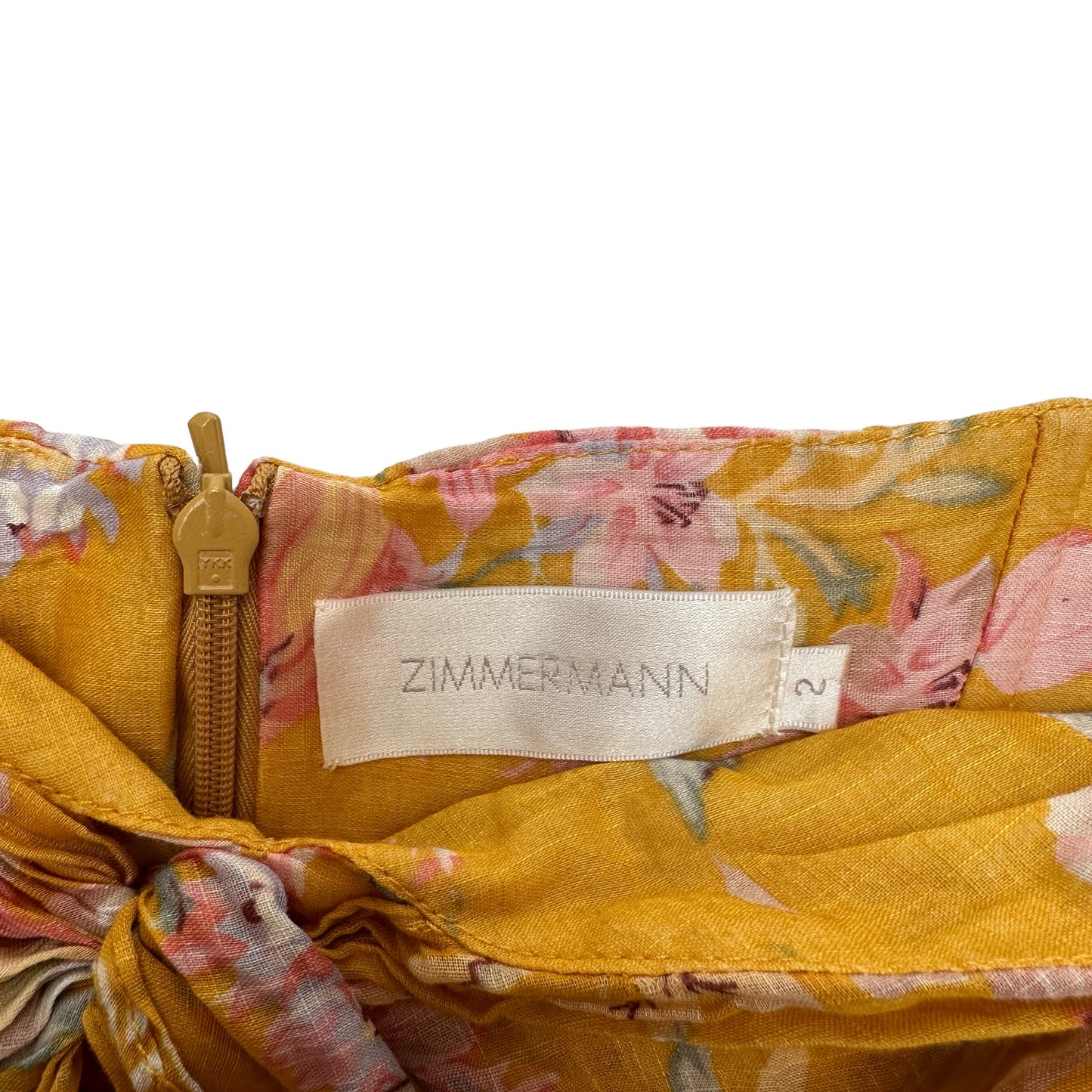 Yellow Bustier Flowery Dress - 2