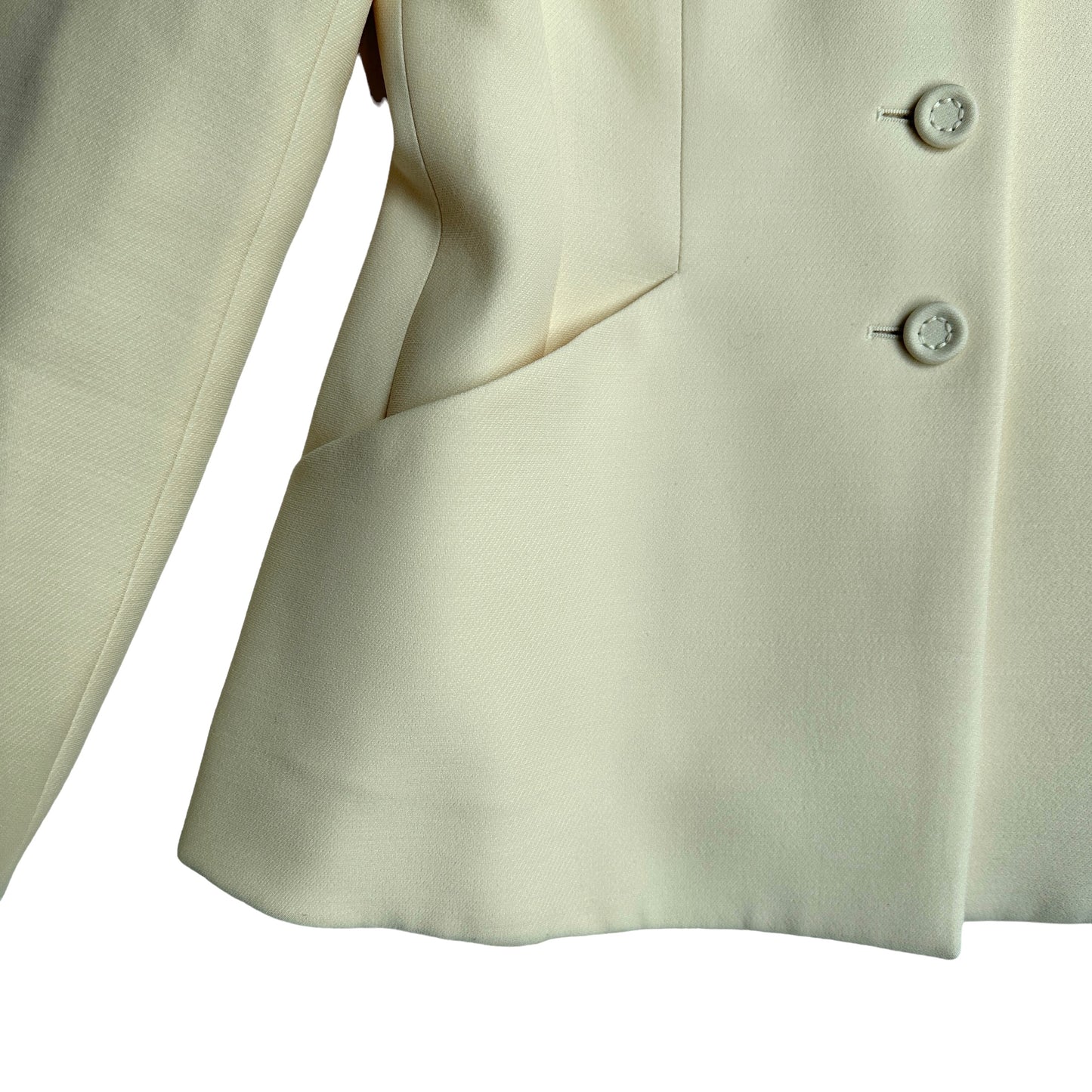 Cream Wool Blazer - US 8