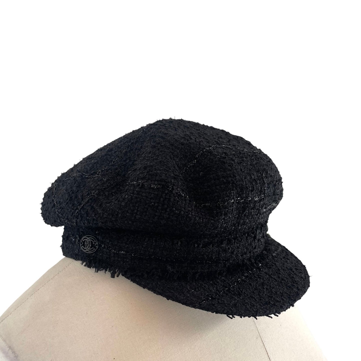 Black Tweed Hat - M