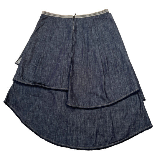 Denim Asymmetrical kirt - L