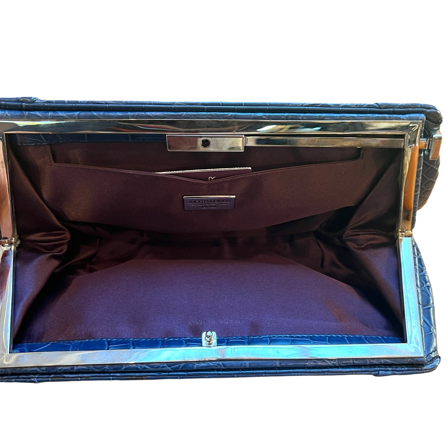 Blue Aligator Clutch