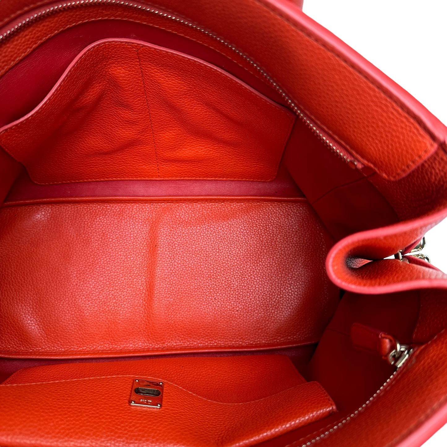 Orange Leather Bag