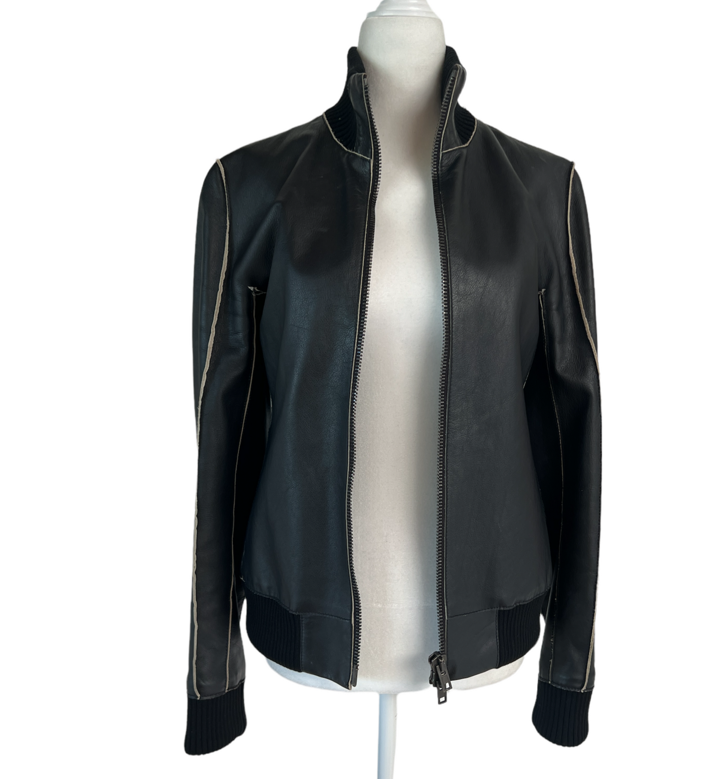 Black Leather Jacket - S