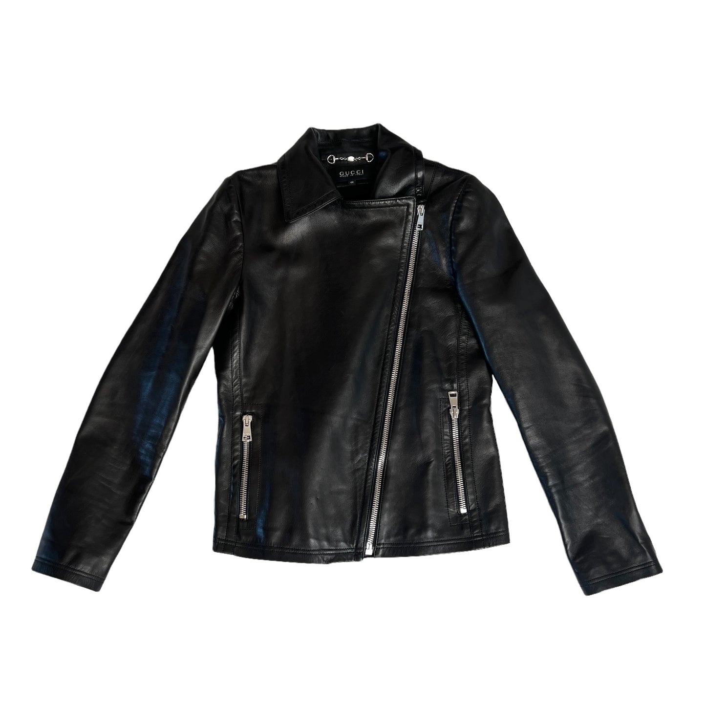 Black Leather Jacket - L