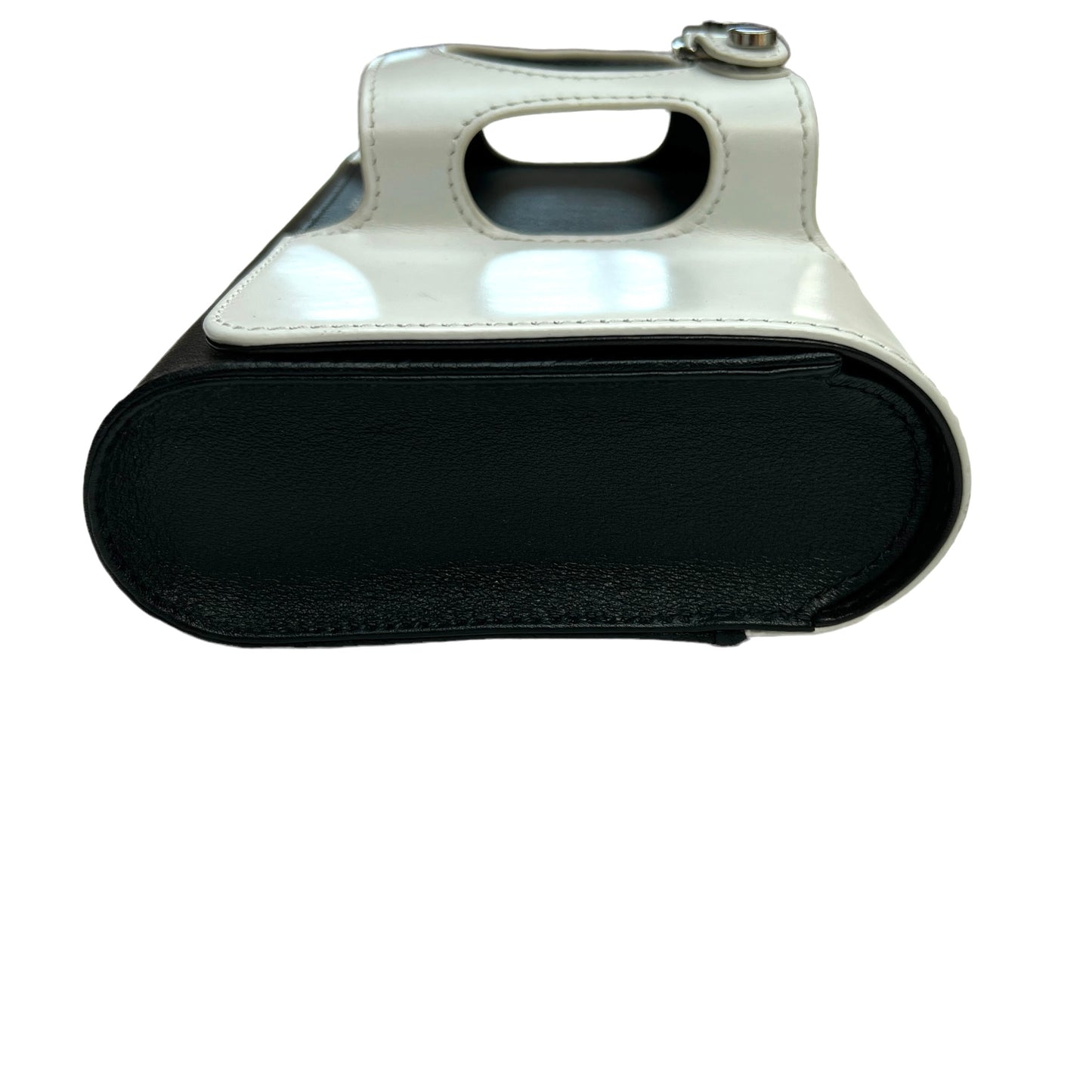 Black & White Leather Clutch