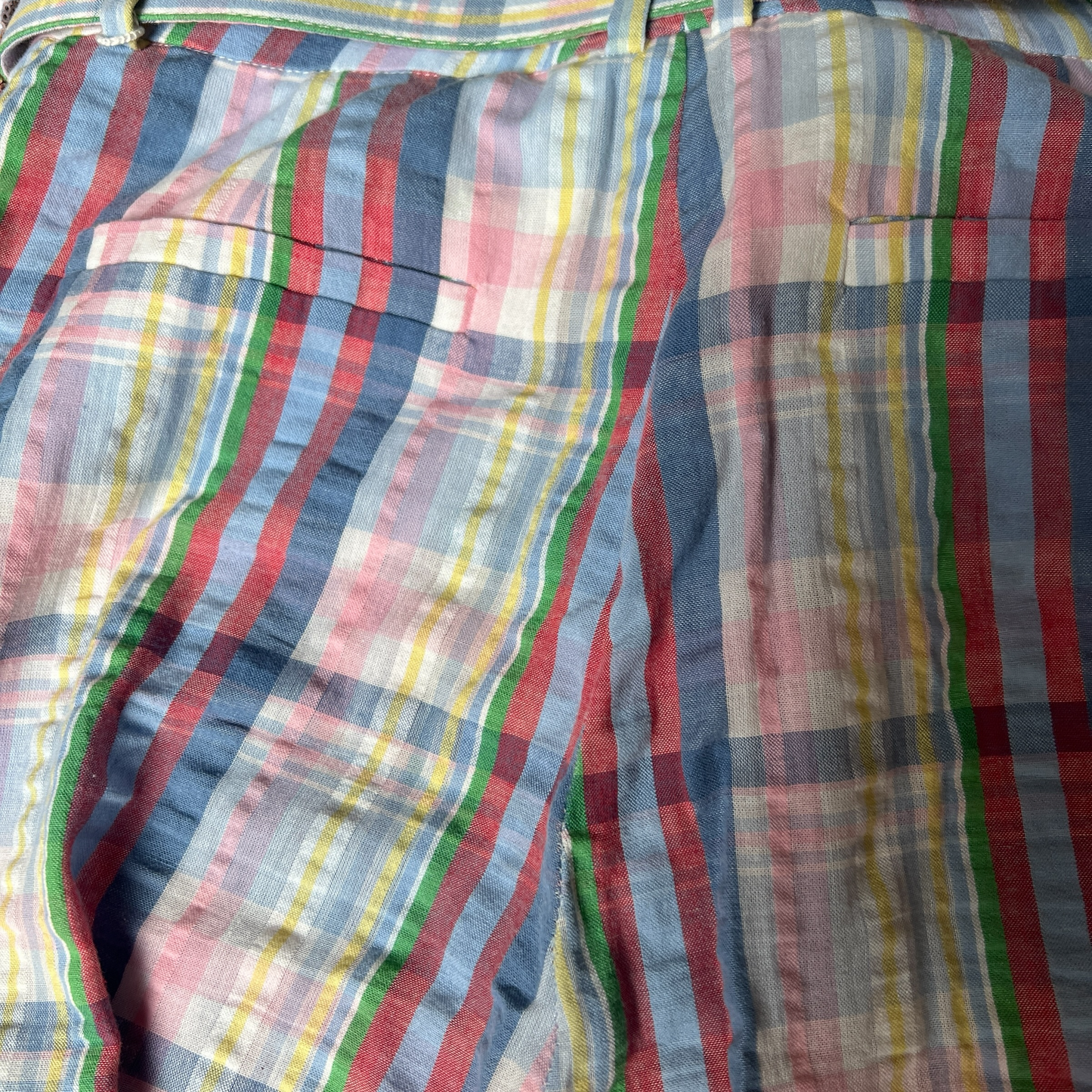 Belted Checkers Pants - 0