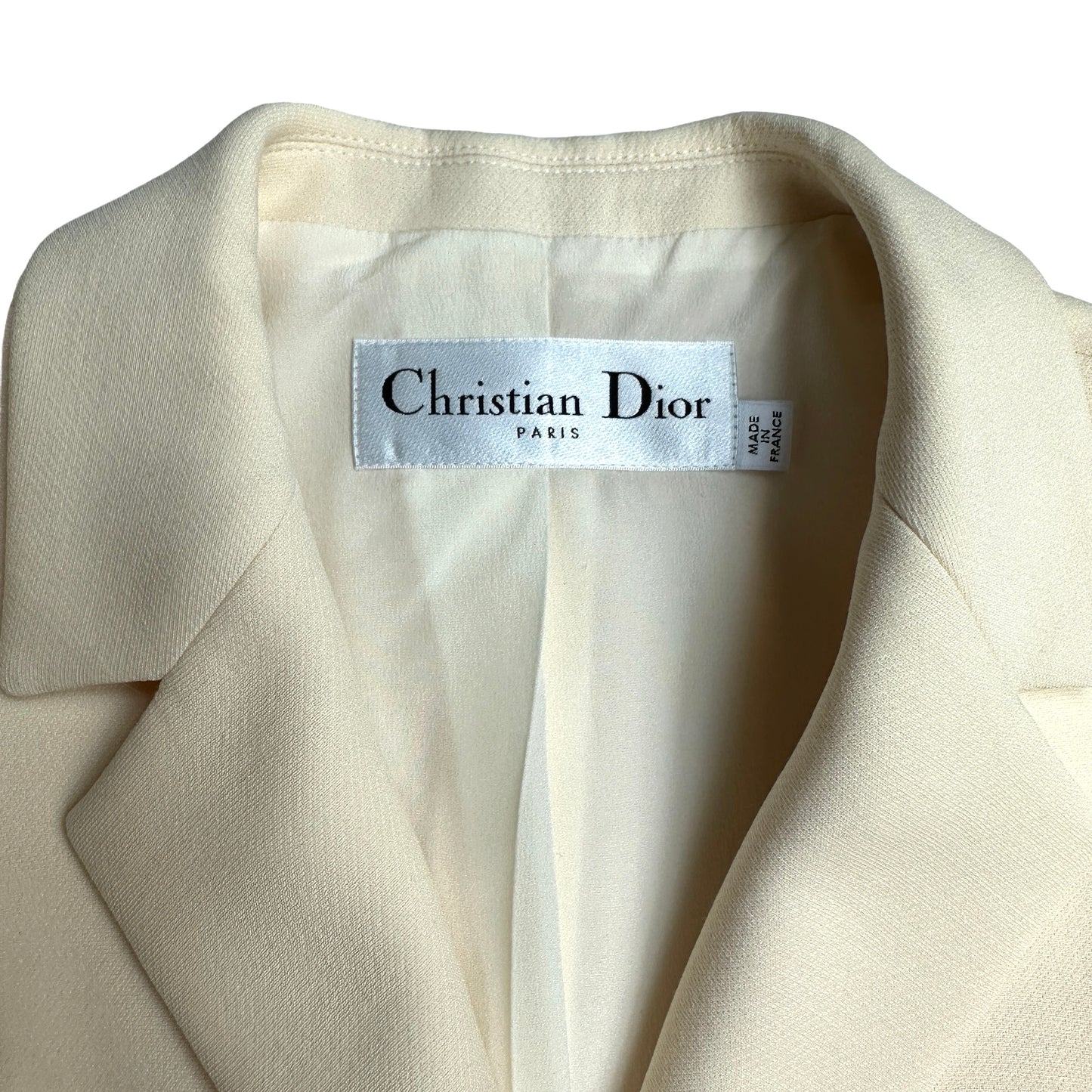 Cream Wool Blazer - US 8