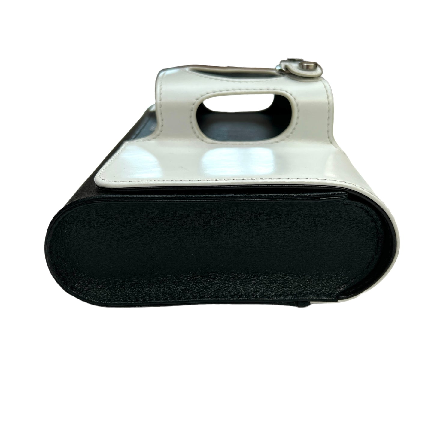 Black & White Leather Clutch