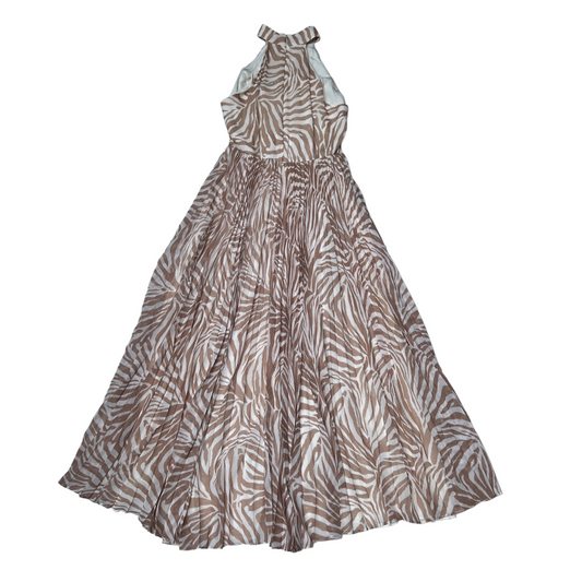 Zebra Print Long Dress - 1