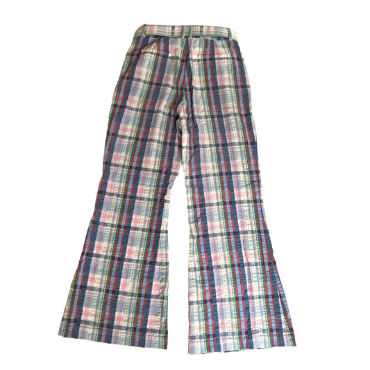 Belted Checkers Pants - 0