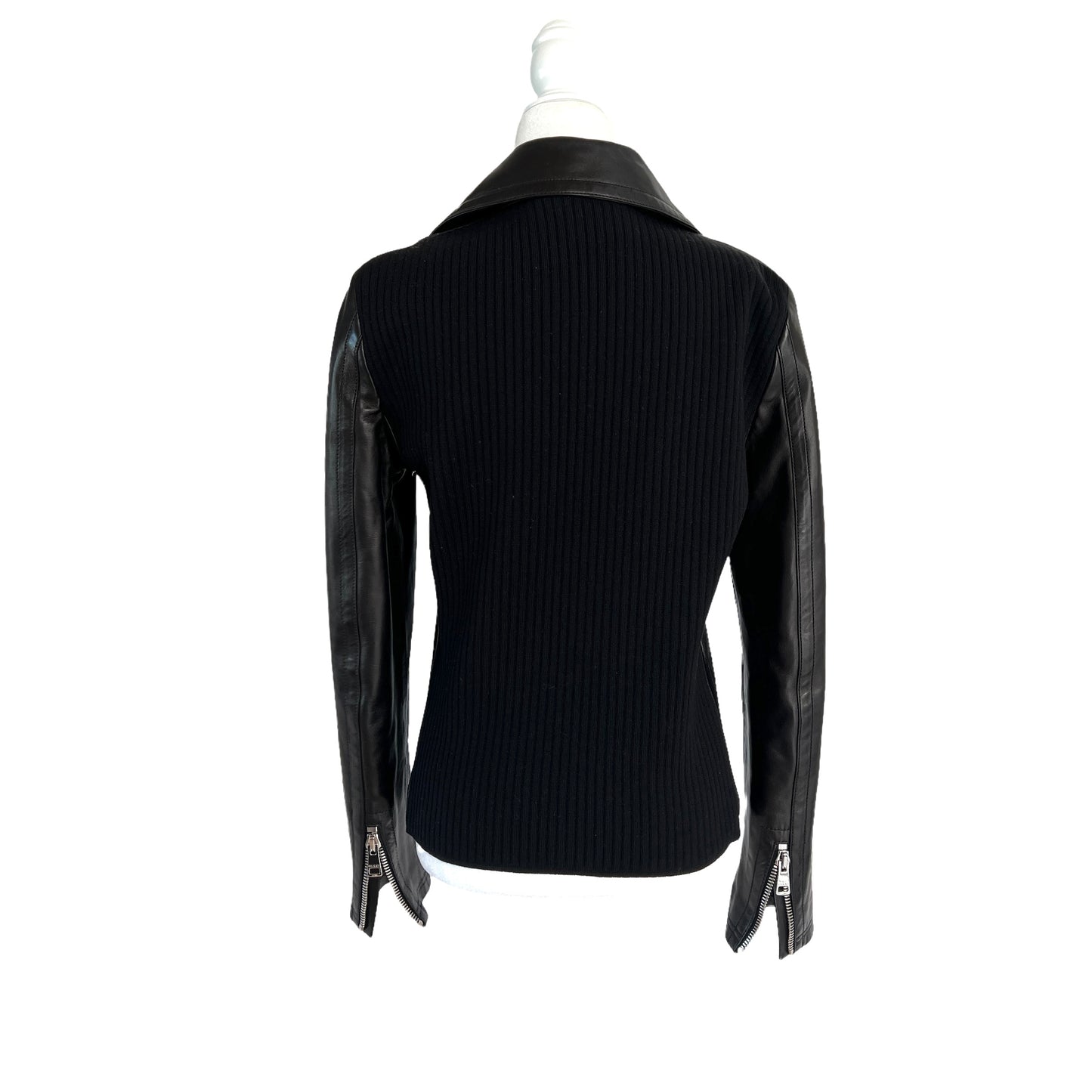 Black Leather Jacket - L