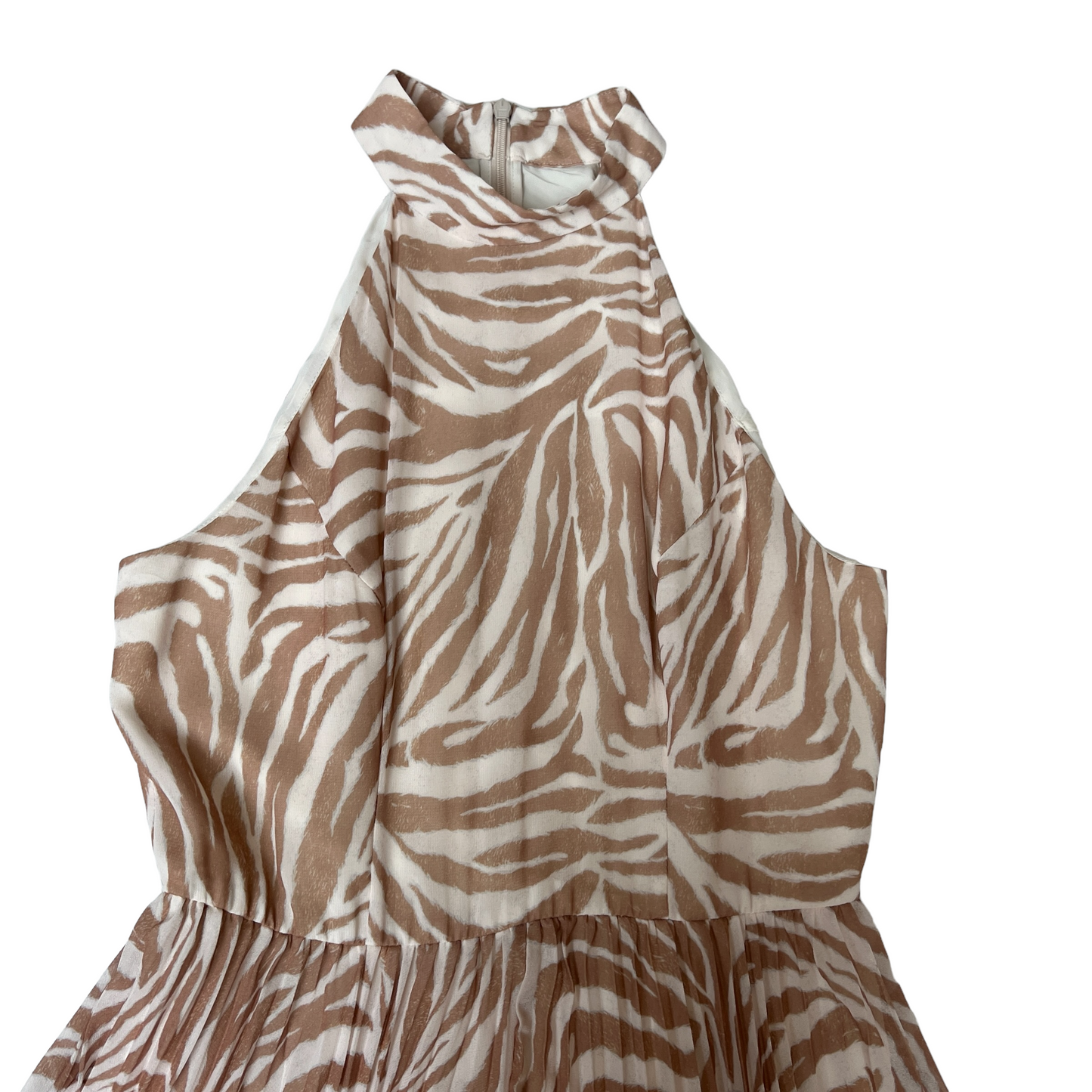 Zebra Print Long Dress - 1