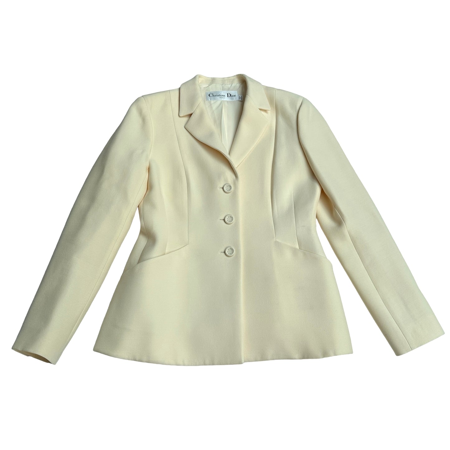 Cream Wool Blazer - US 8