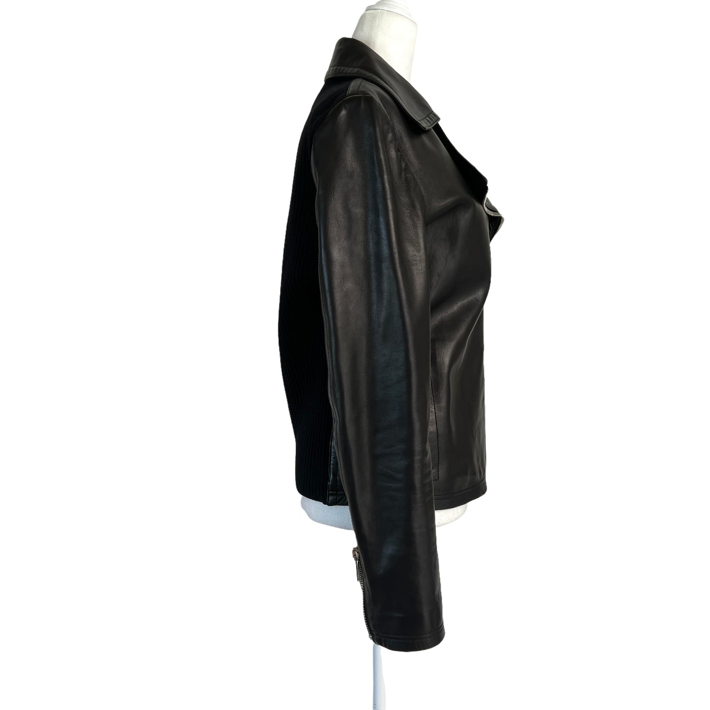Black Leather Jacket - L