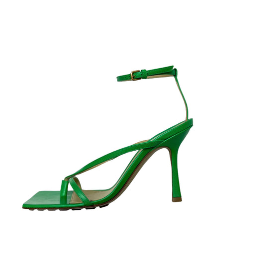 Green Sandals with Heels - 7.5