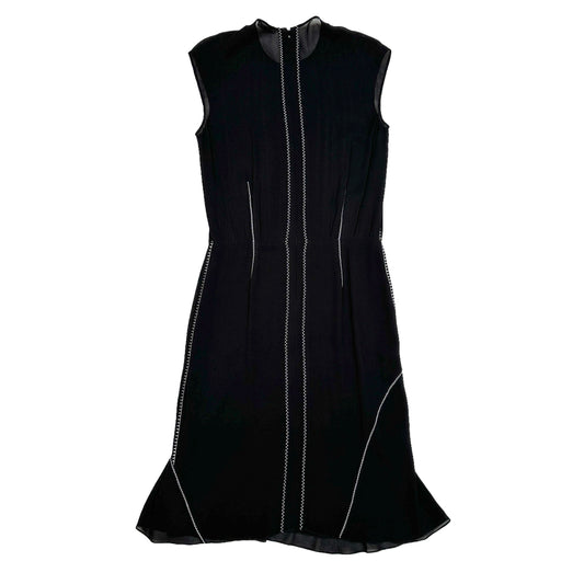 Black Dress w/White Stitchings - M