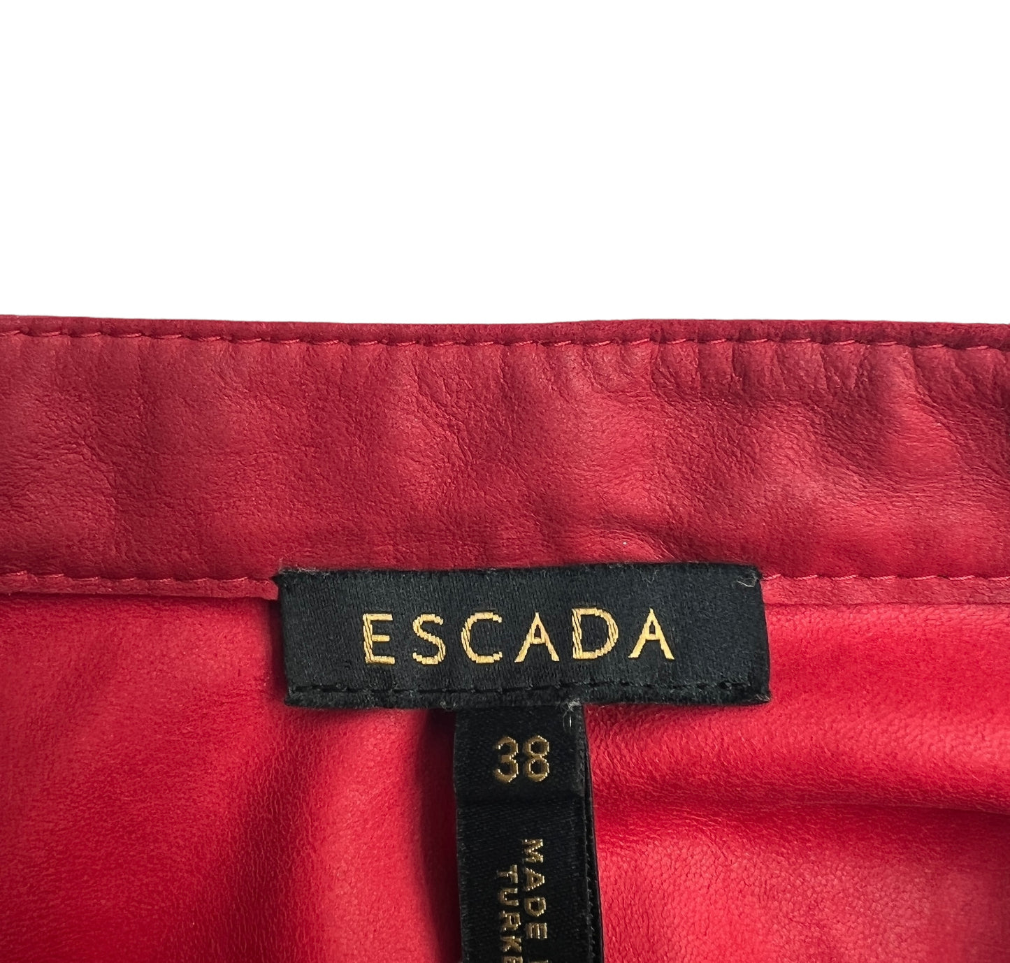 Red Leather Shirt - M