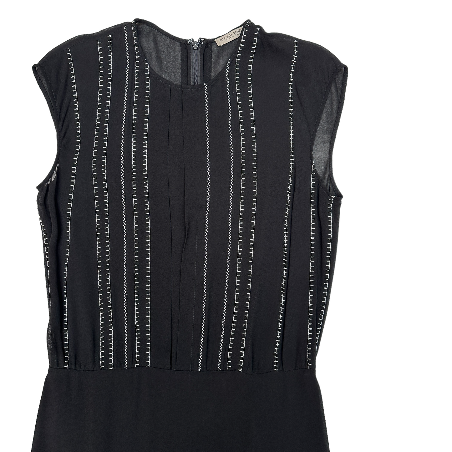 Black Dress w/White Stitchings - M