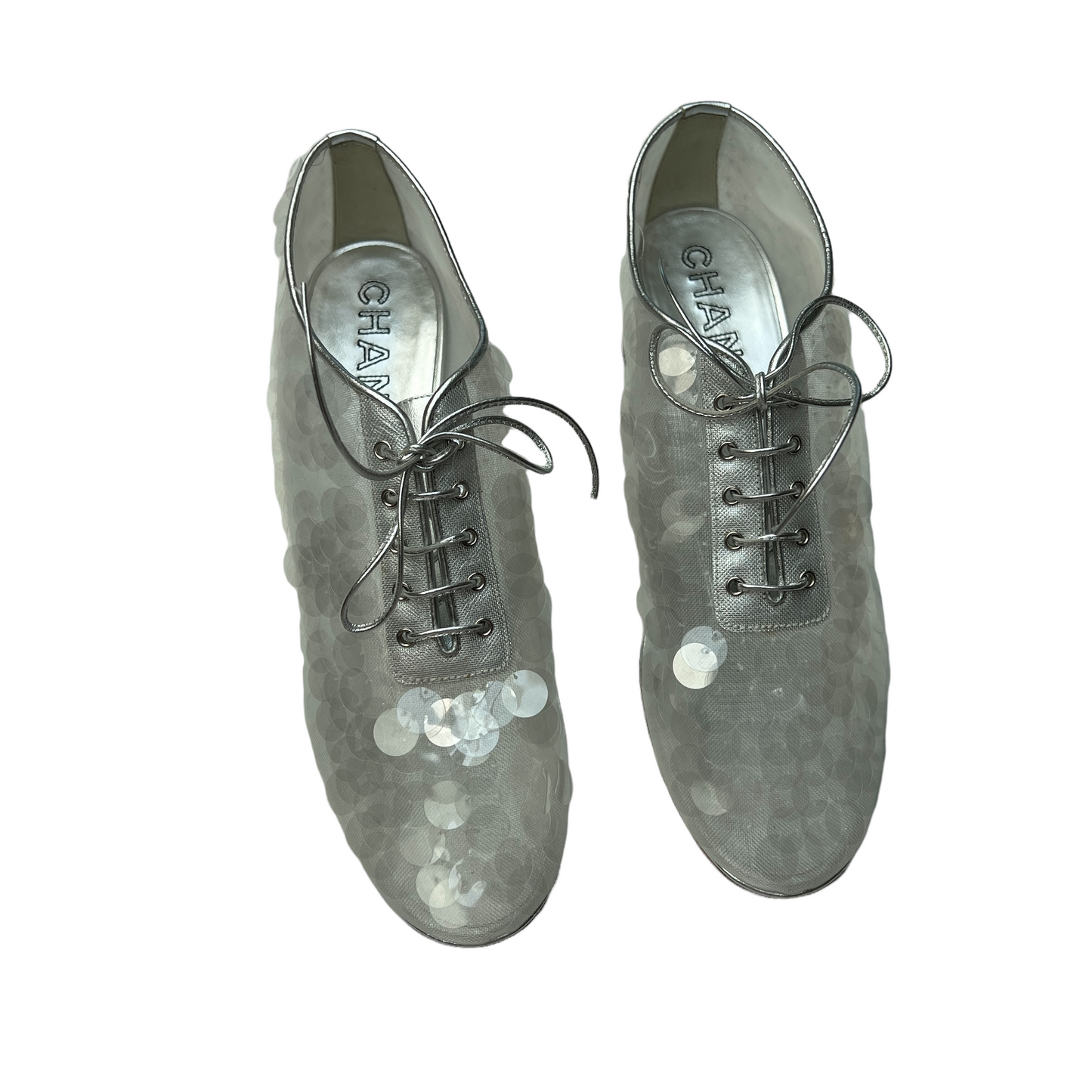 Sequins Lace-up Shoes - 9