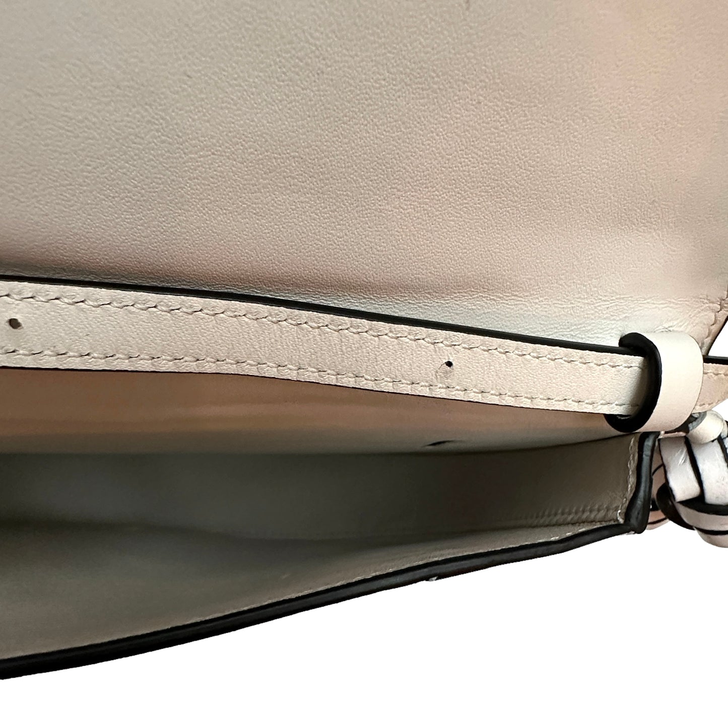 White Leather Crossbody or Belt Bag