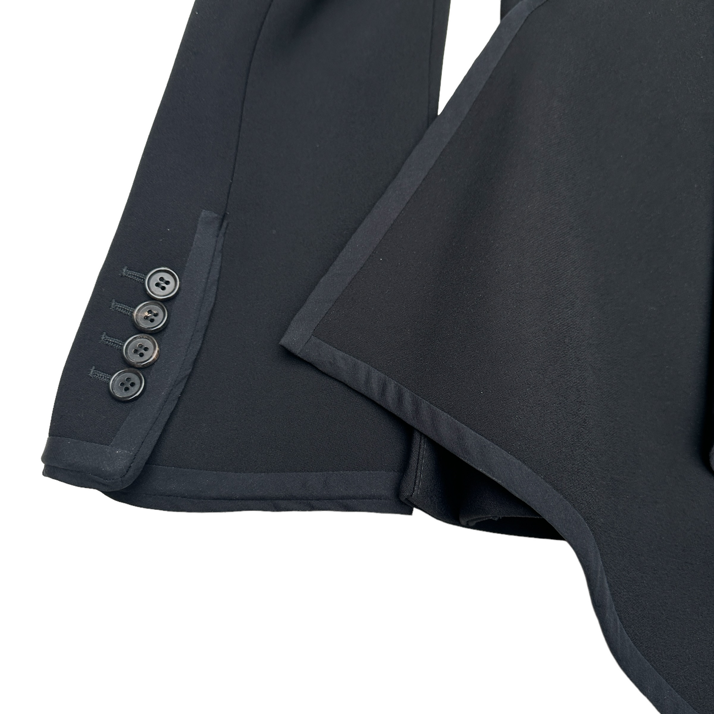 Black Blazer w/Velvet Neck - S