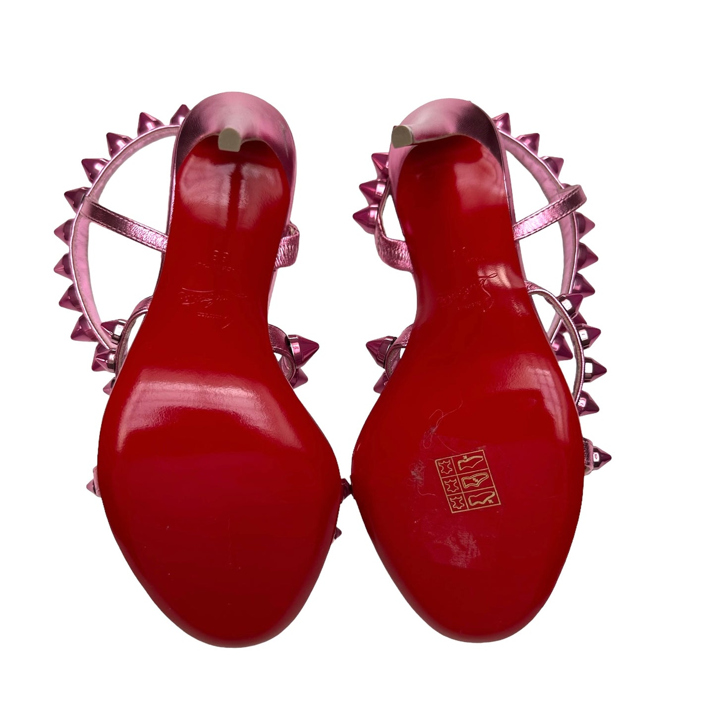 Pink Patent Heels w/Spikes - 7.5