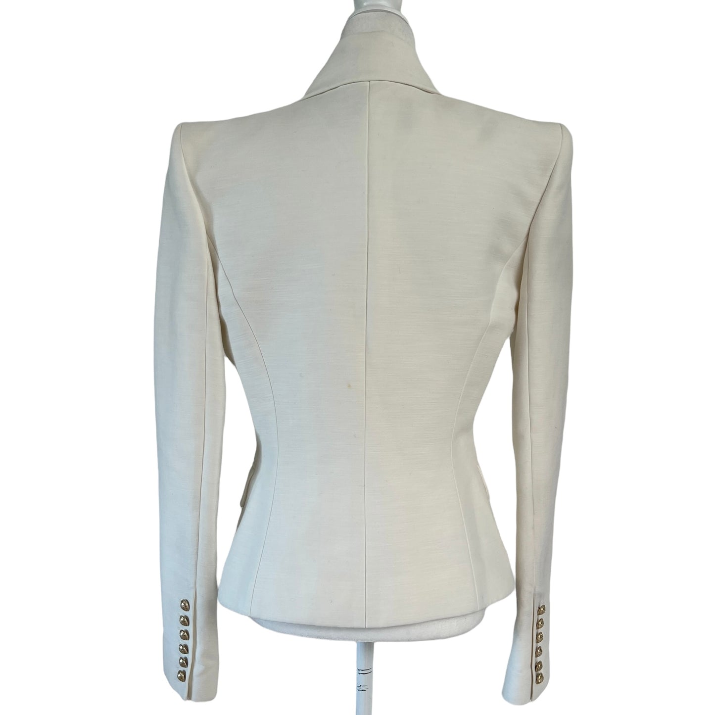 White Cotton Blazer - M