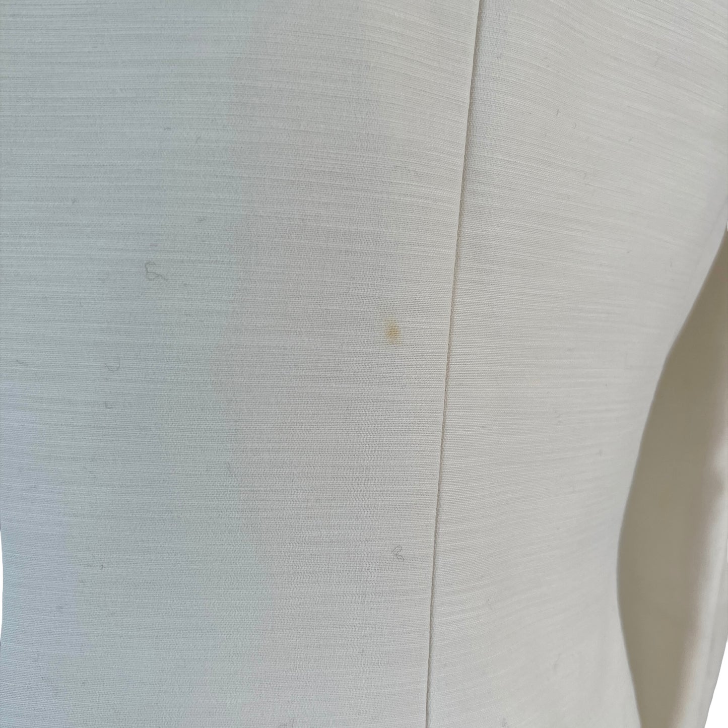 White Cotton Blazer - M