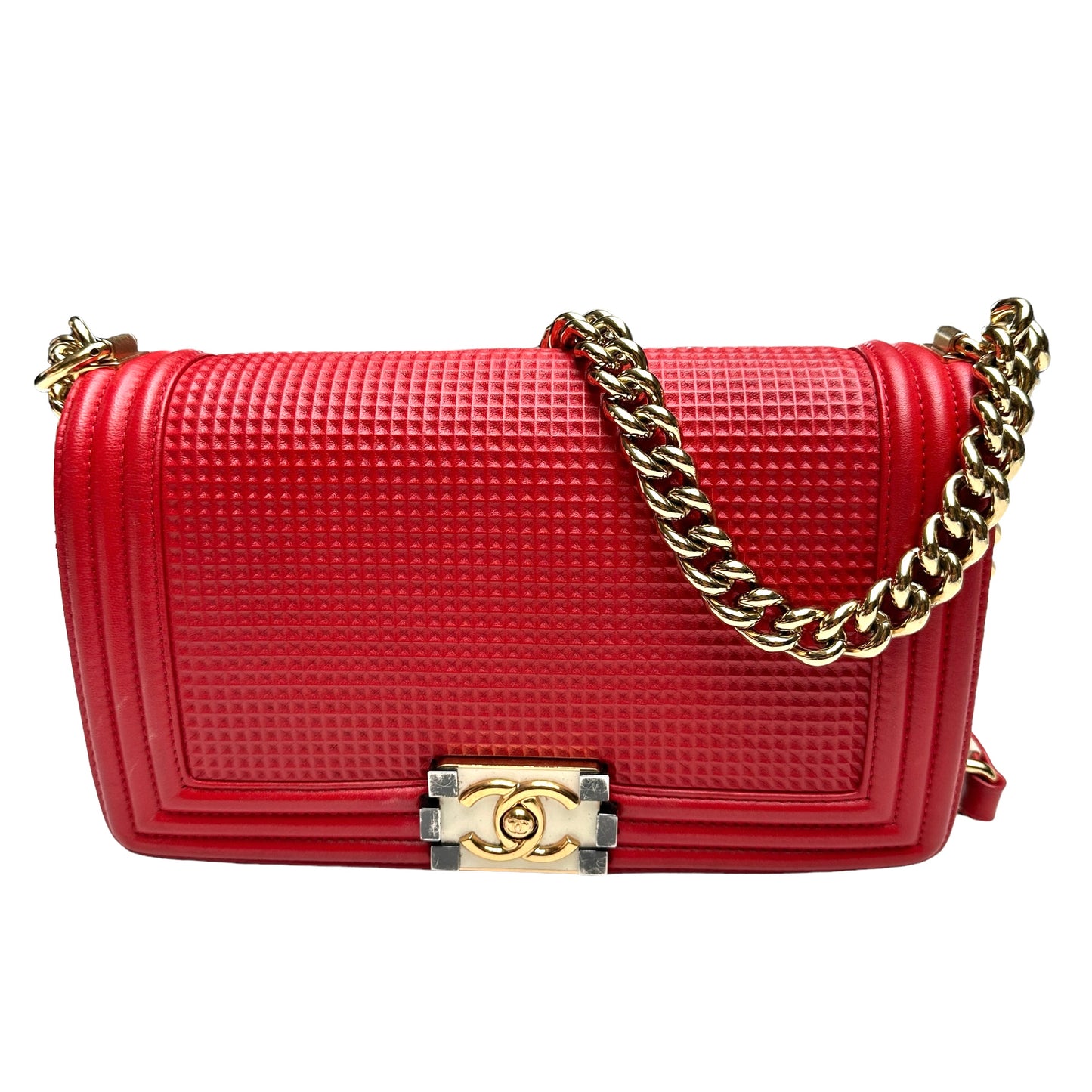 Red Waffle Boy Bag