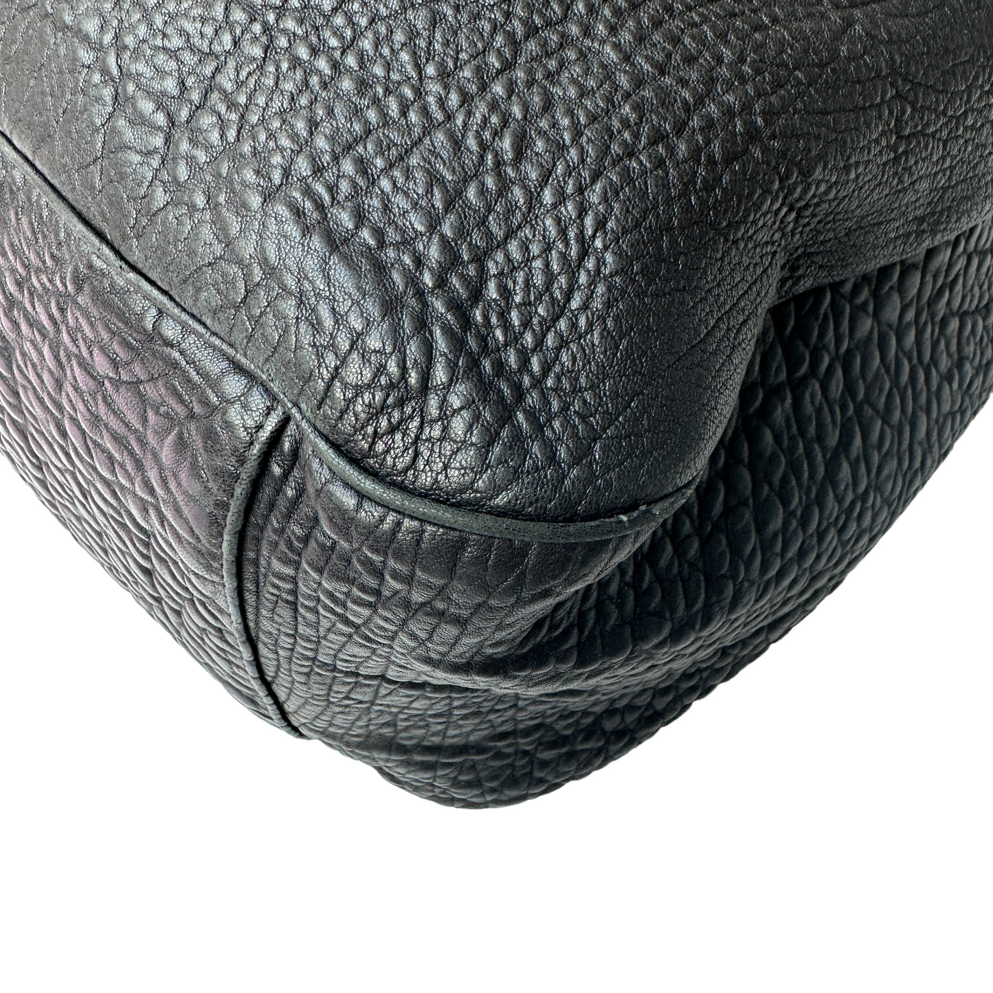 Black Leather Hobo Bag