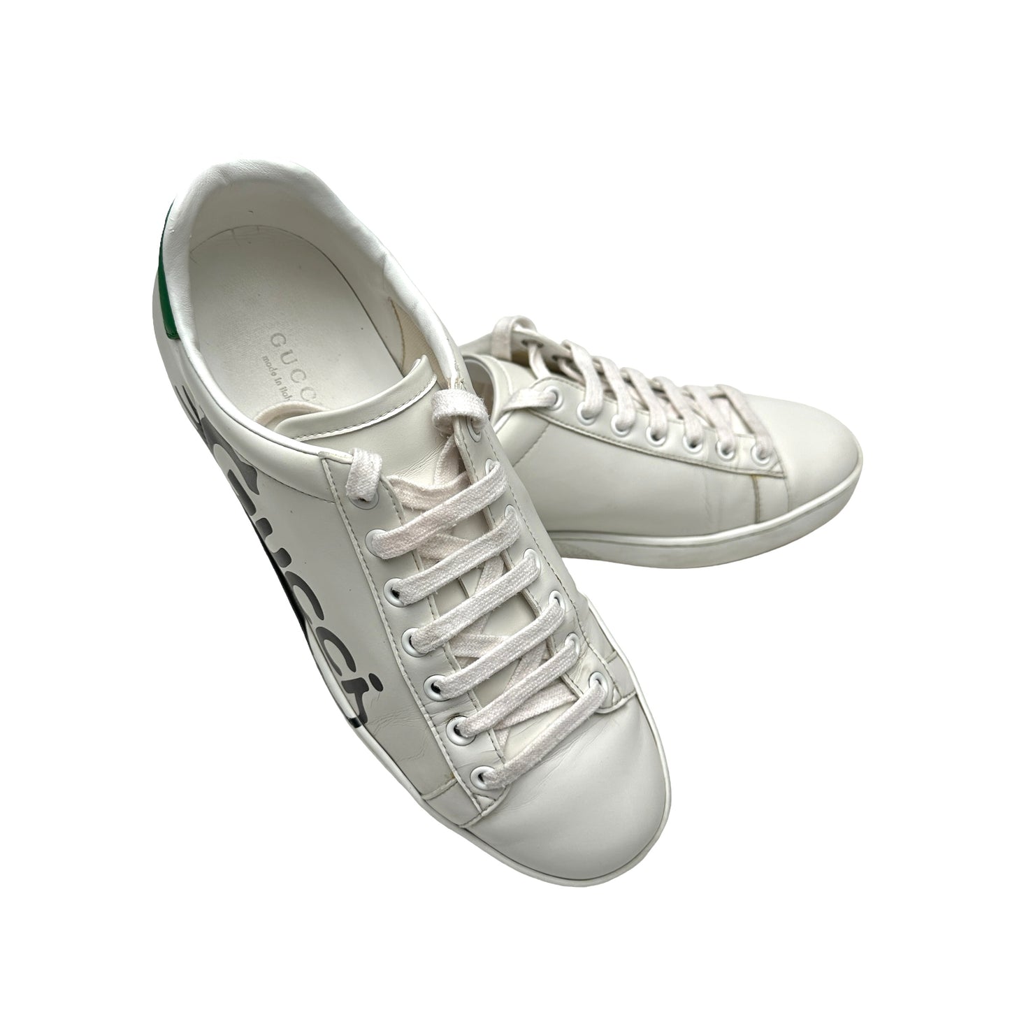 White Logo Sneakers - 7.5