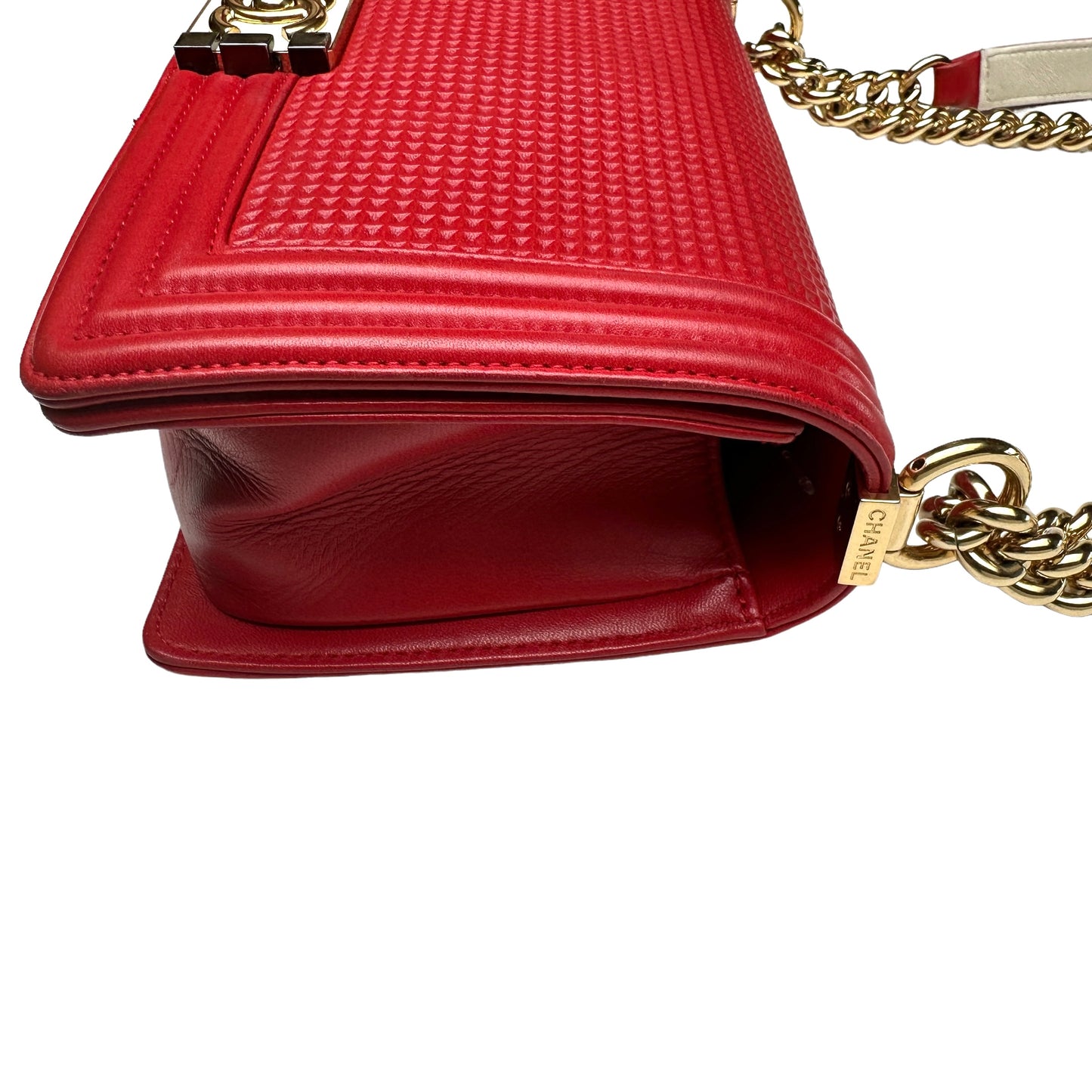 Red Waffle Boy Bag