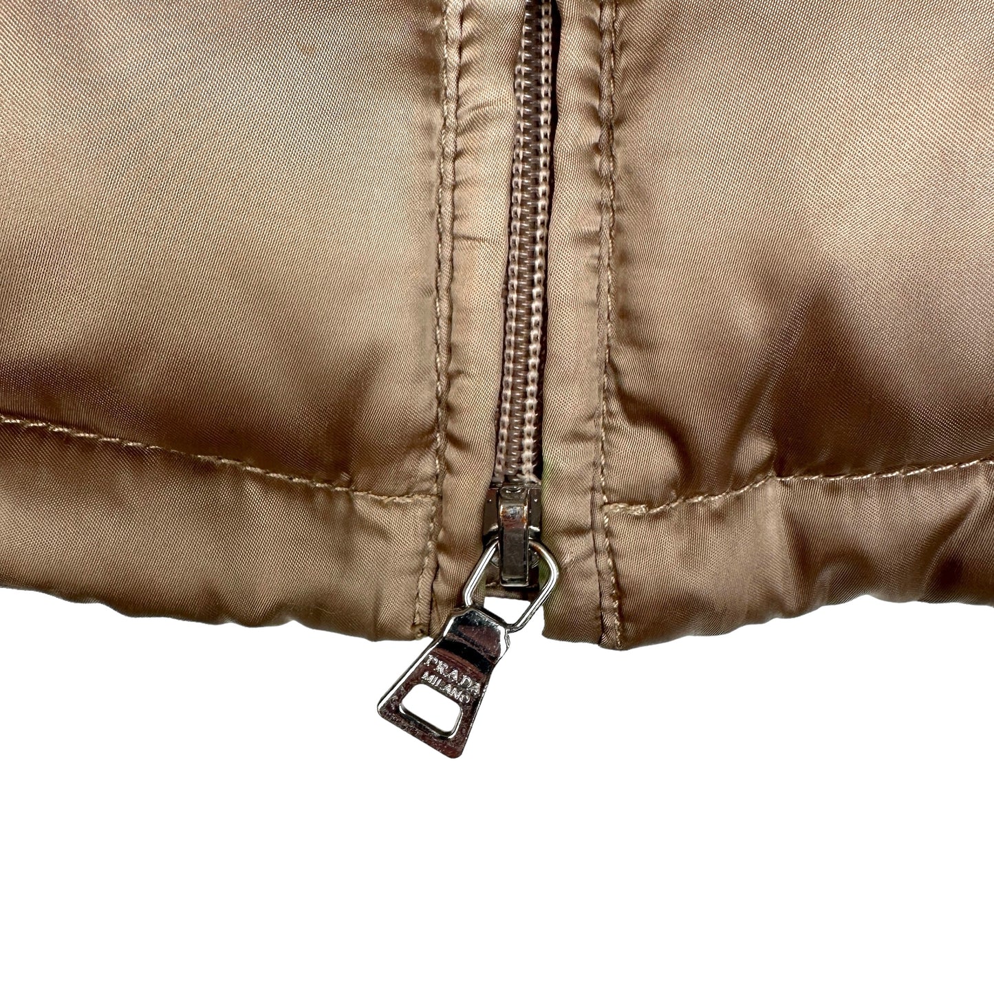 Down Puffer Jacket with Fur - M