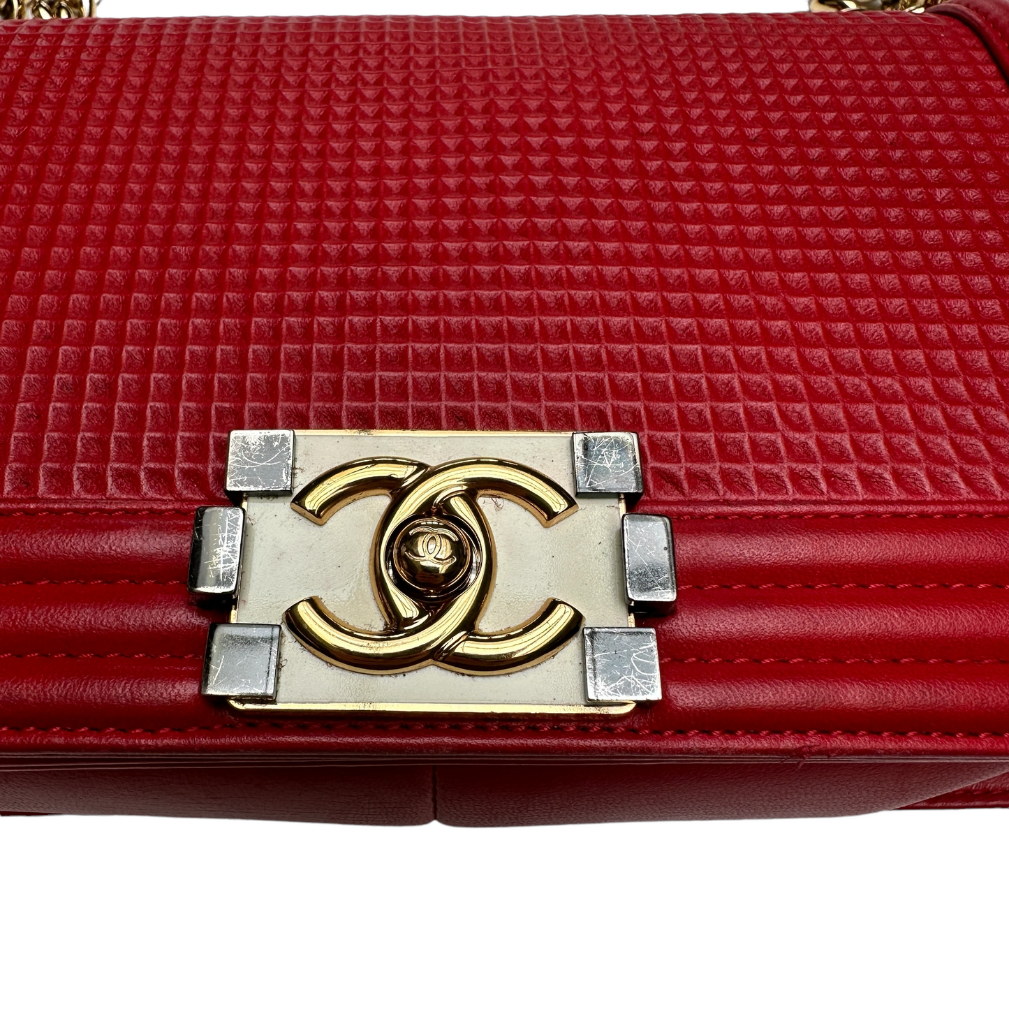 Red Waffle Boy Bag