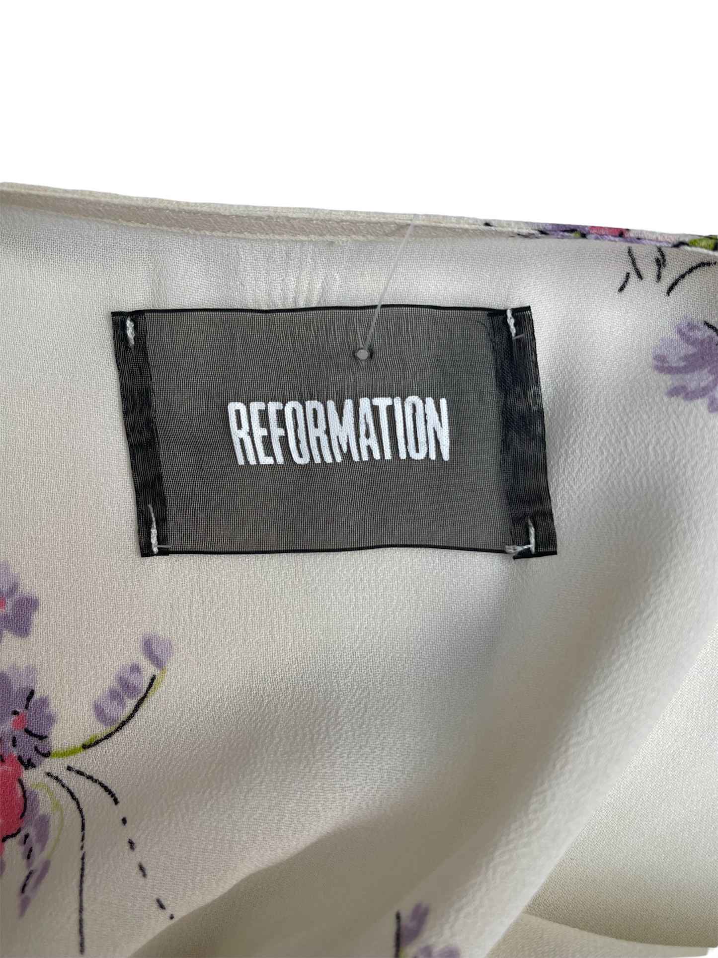 Cream Floral Dress - XS