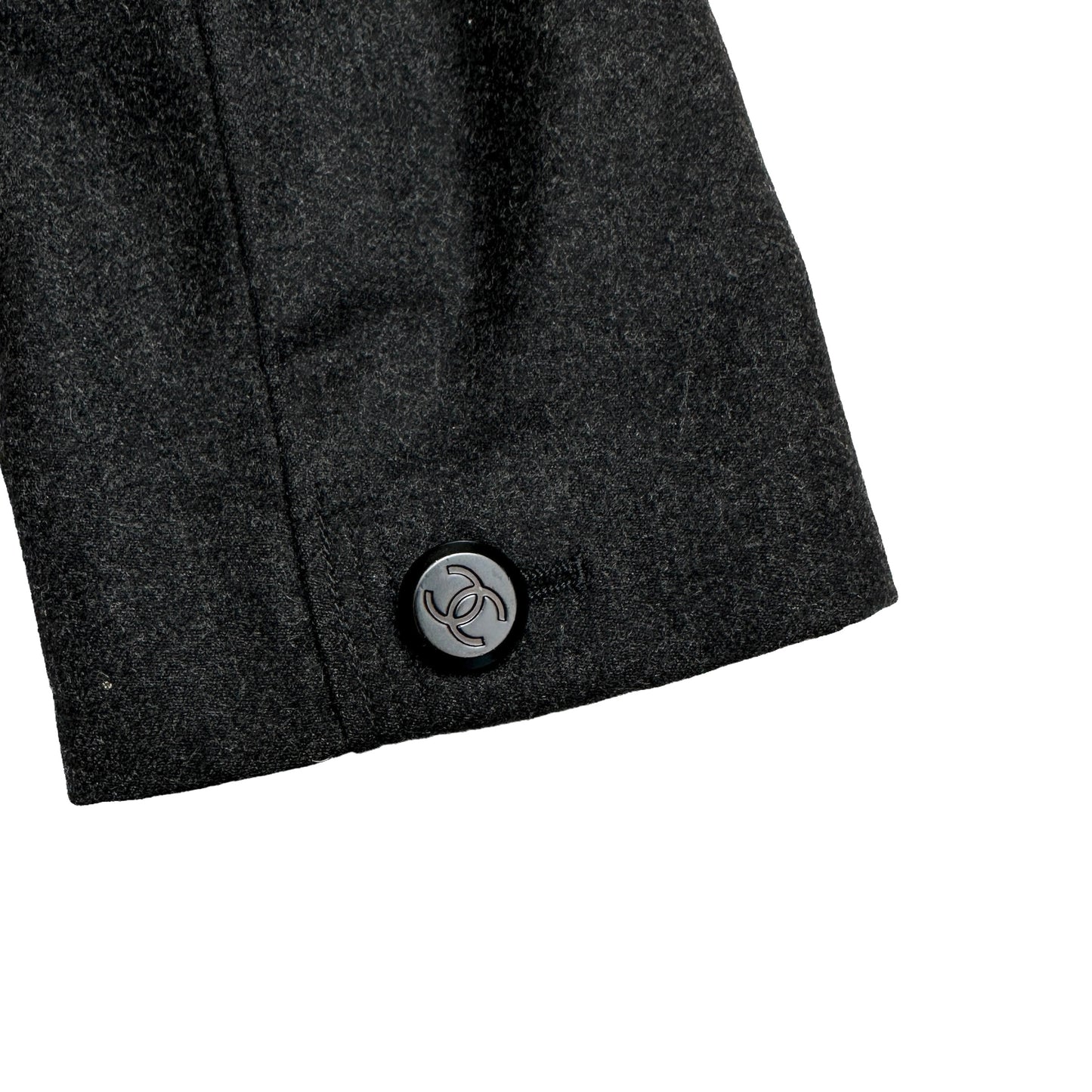 Grey Wool Blazer - M