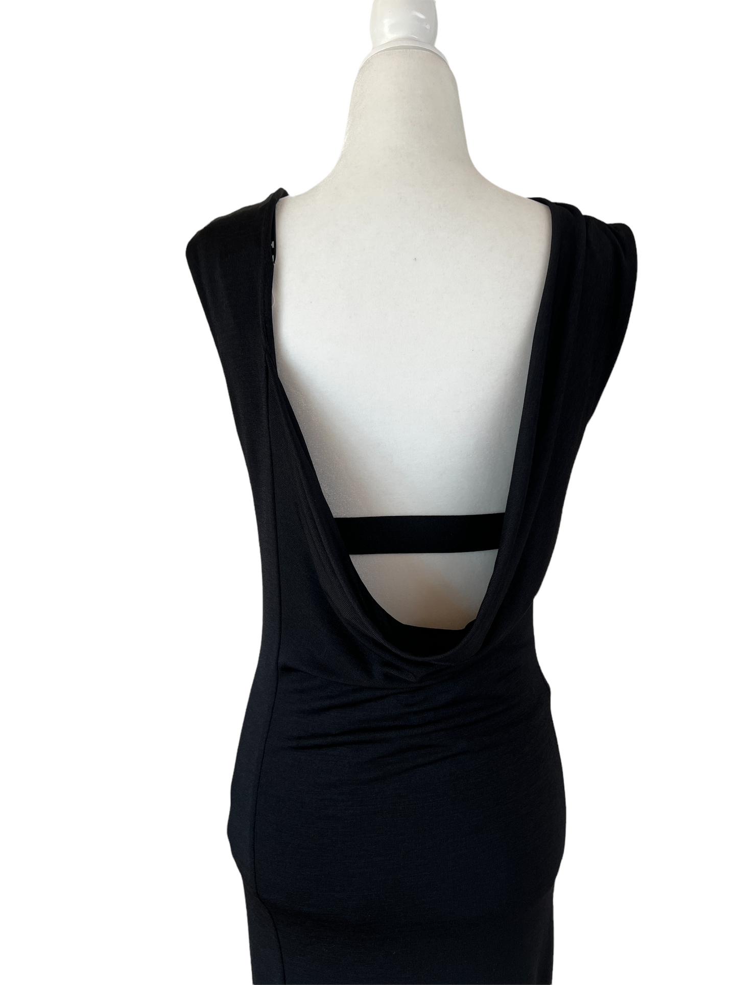 Black Backless Dress - S