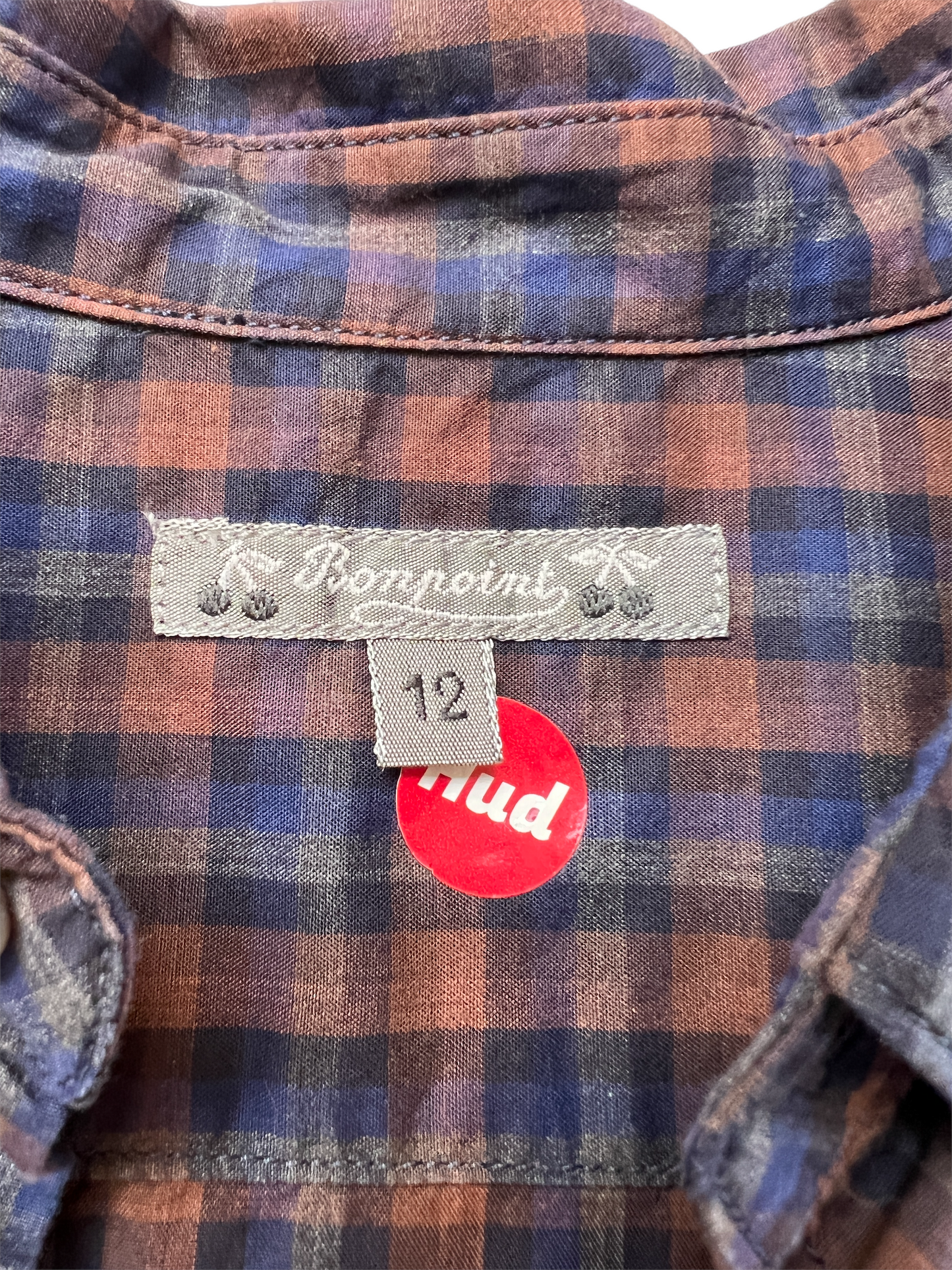 Boys Plaid Shirt - 12