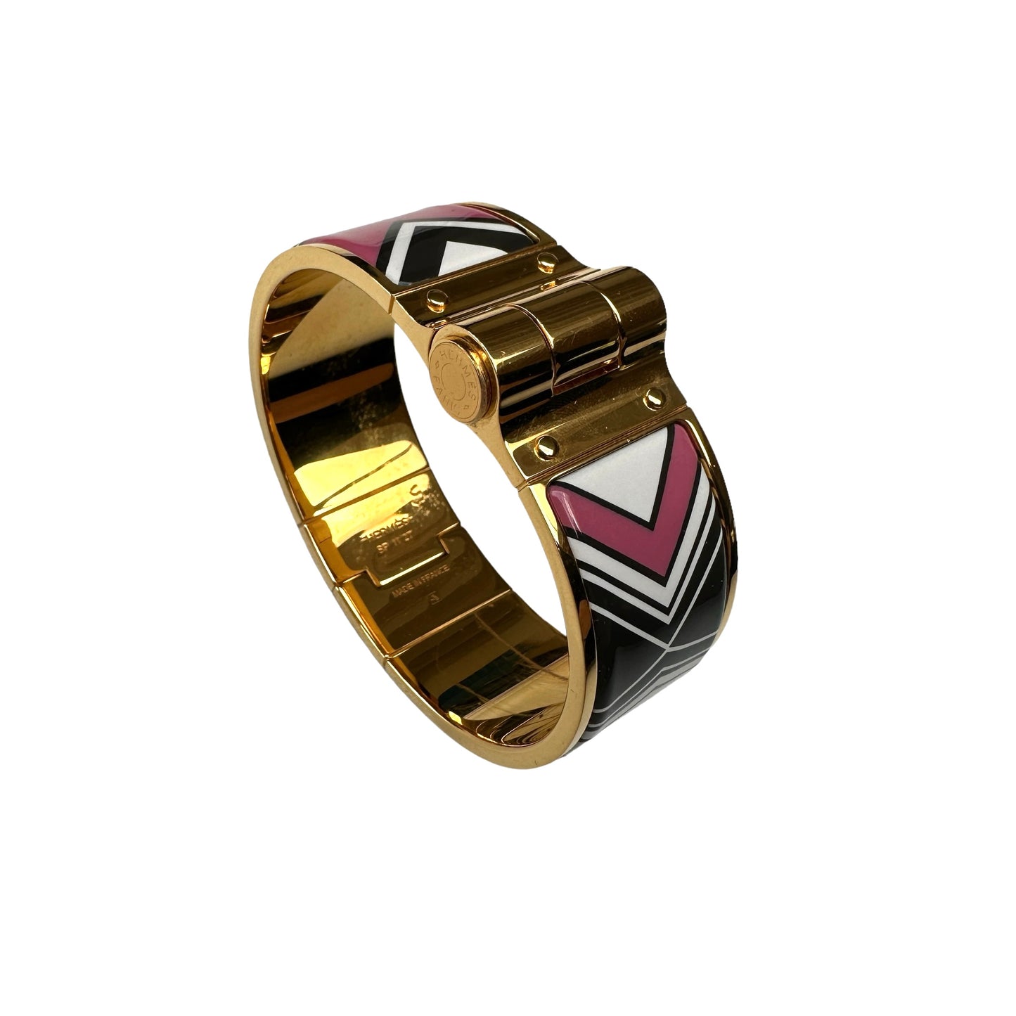 Enamel Hinged Bracelet