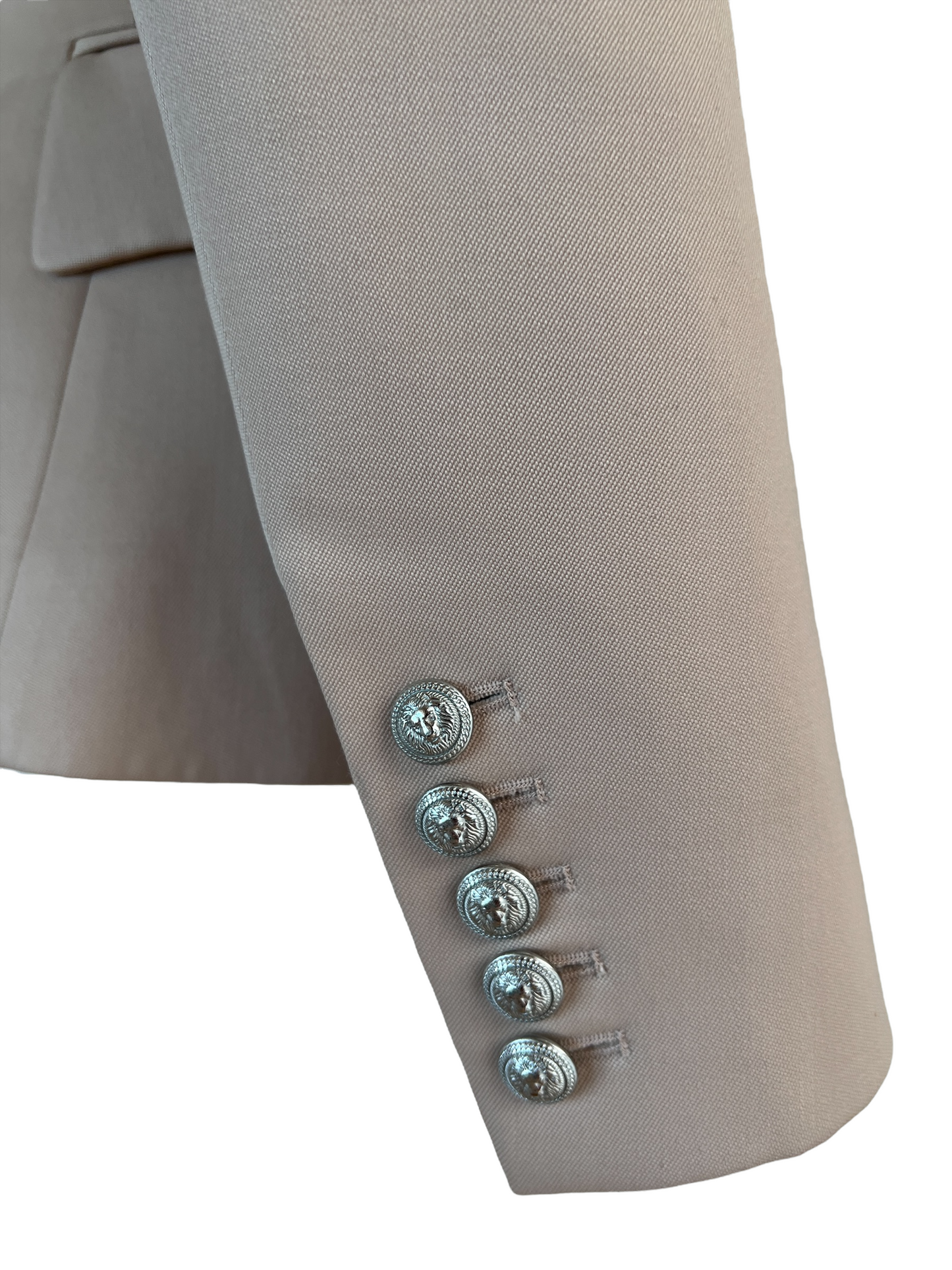 Cream Wool Blazer - S