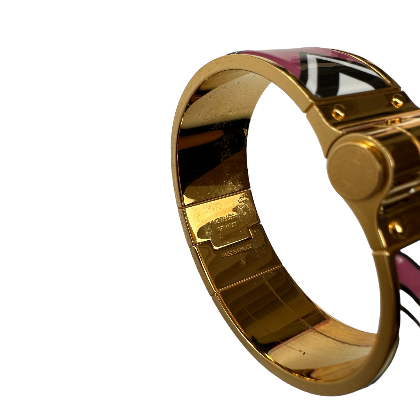 Enamel Hinged Bracelet