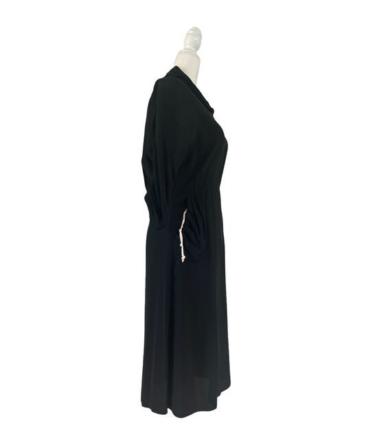 Black Silk Dress - S