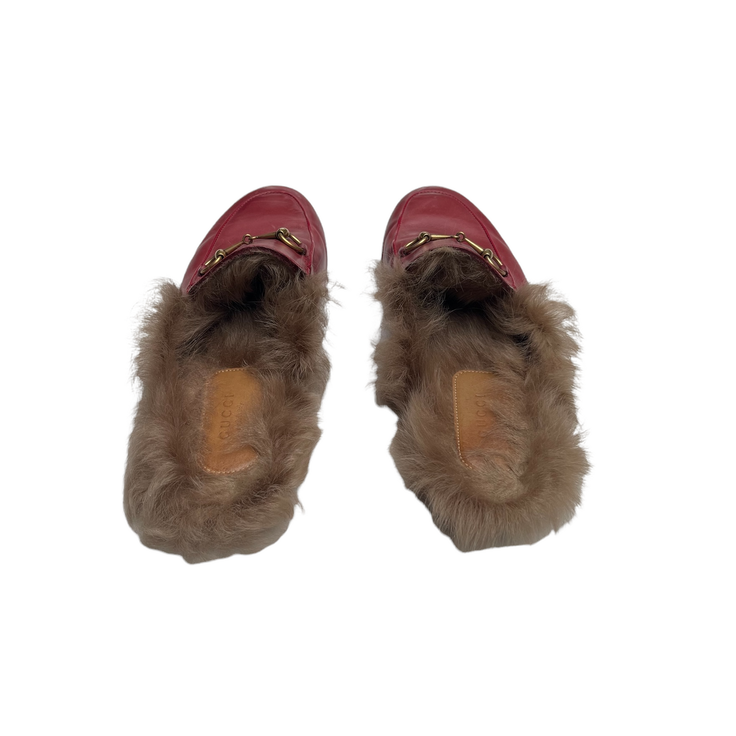 Red Leather Loafers - 8