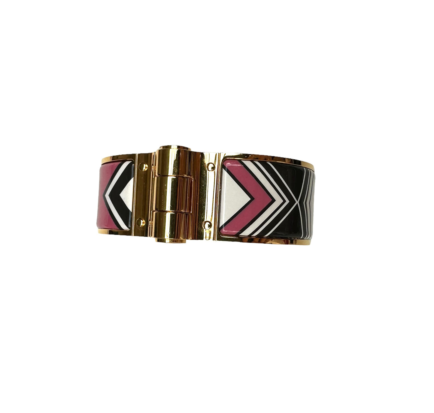 Enamel Hinged Bracelet