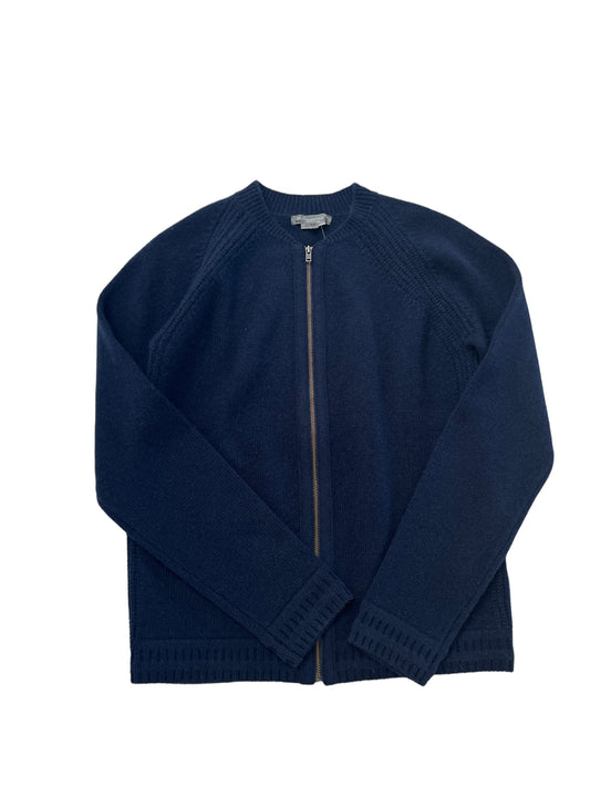 Boys Navy Cashmere Cardigan - 12