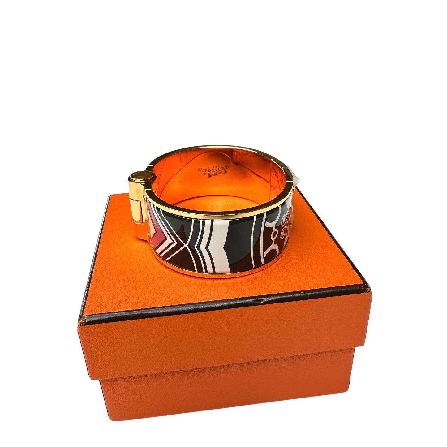 Enamel Hinged Bracelet