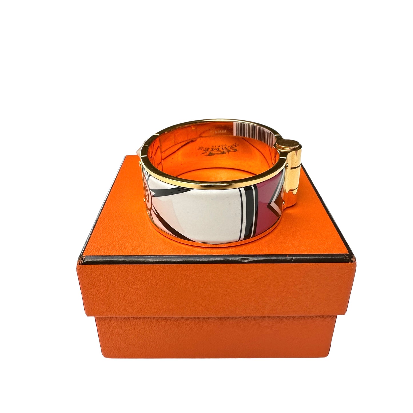 Enamel Hinged Bracelet