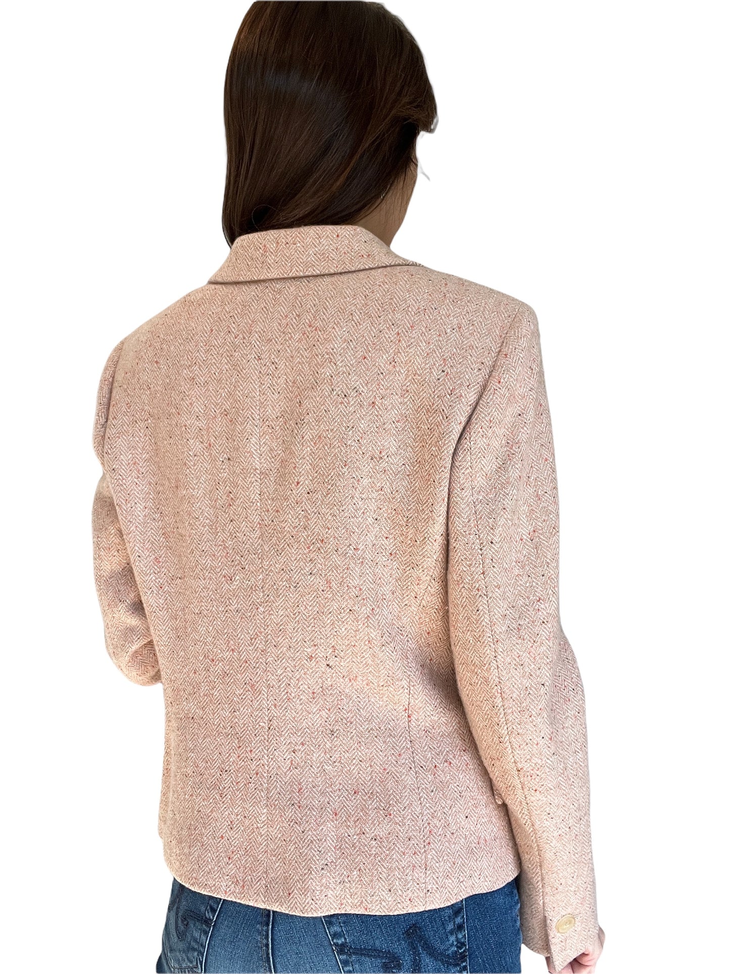 Vintage Light Pink Cashmere Blazer - M