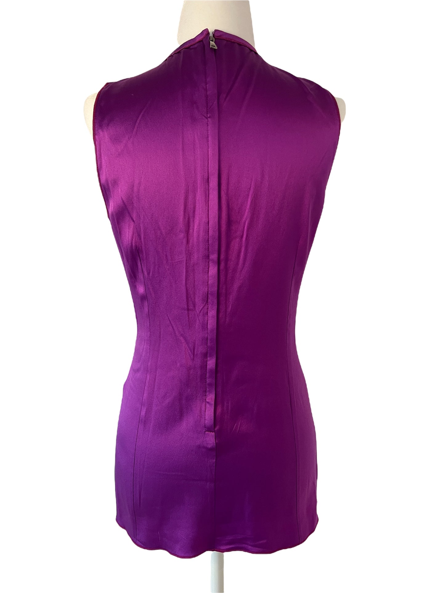 Purple Silk Top - S