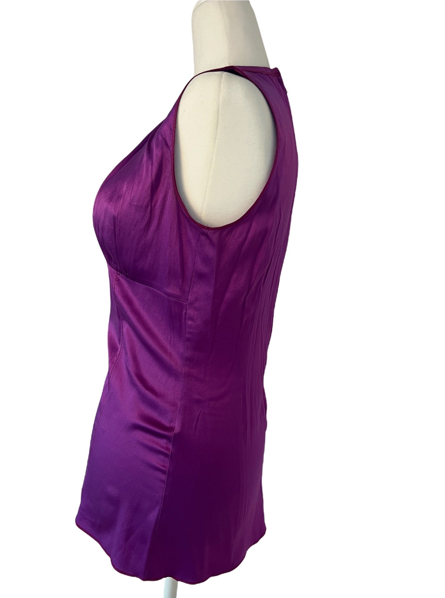 Purple Silk Top - S